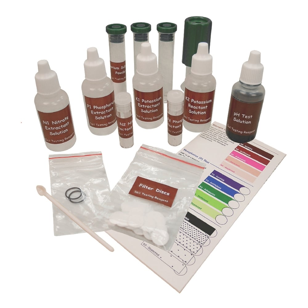 Soil Testing Kit, 40 Tests for pH, Nitrogen, Phosphorus & Potassium