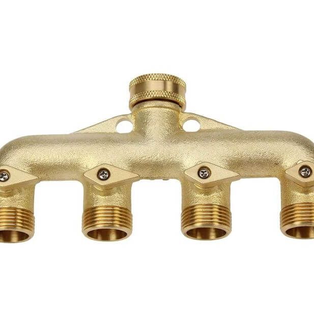 Four Way Brass Manifold DW403 - Garden Netting