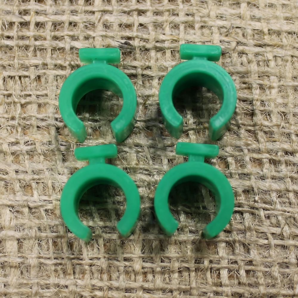 Green Hoop Clips to Attach Netting to Hoops – Garden Netting