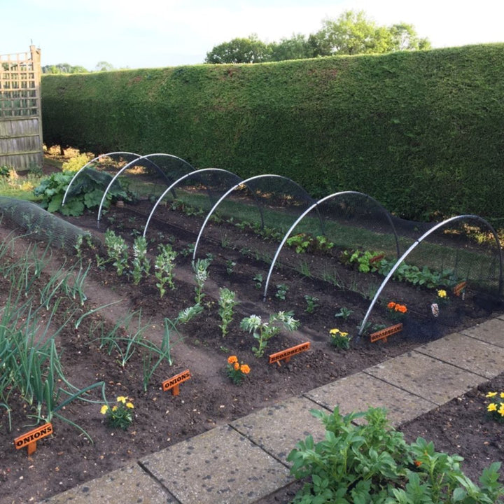 Multiple Round-Aluminium-Hoops In Garden