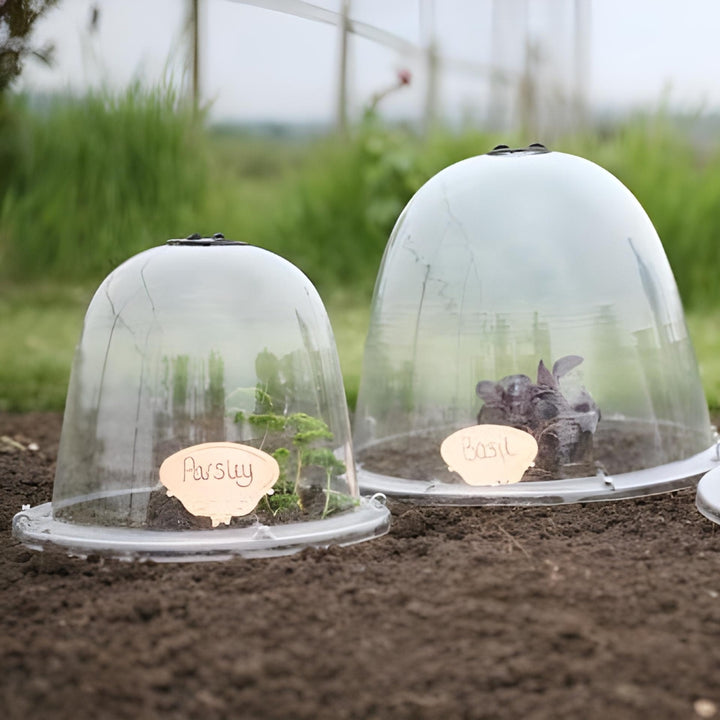 Two victorian baby cloches