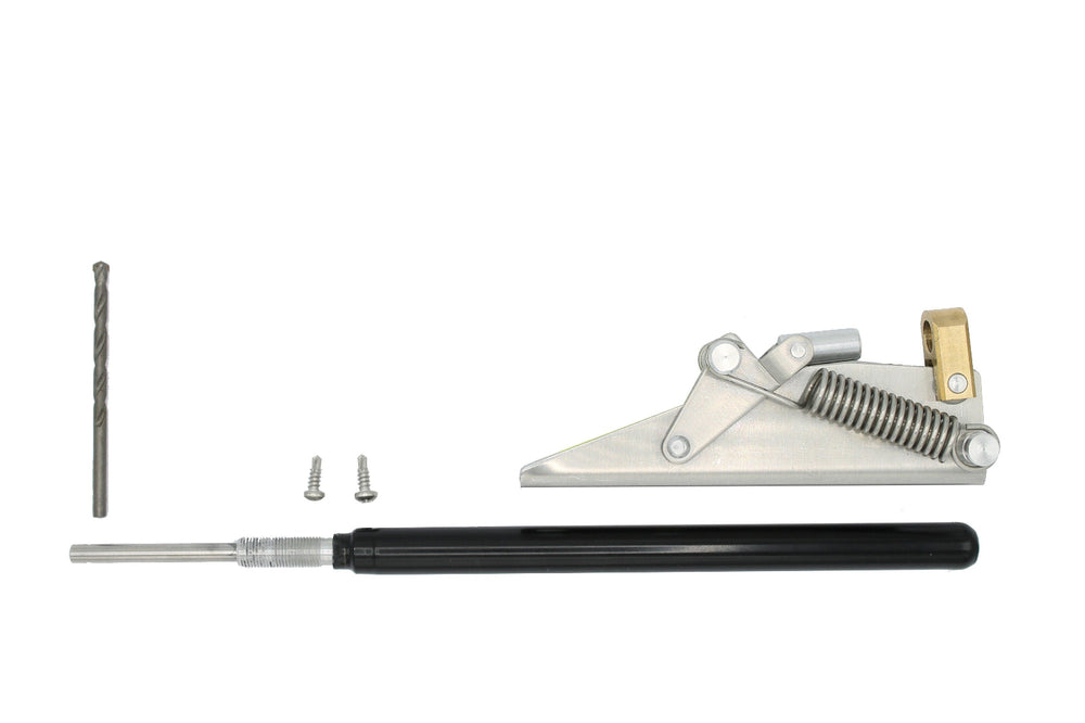 Autovent greenhouse windo opener components on white background
