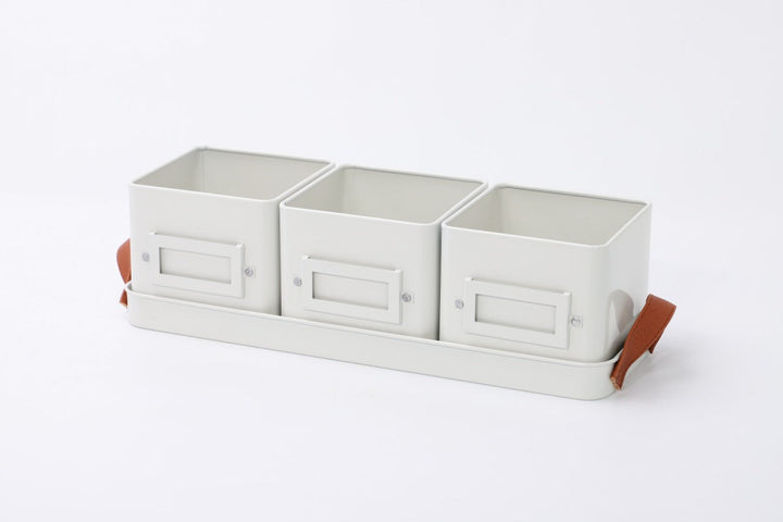 grey herb pots with handles