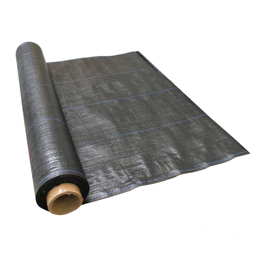roll of heavy duty landscape fabric on white background