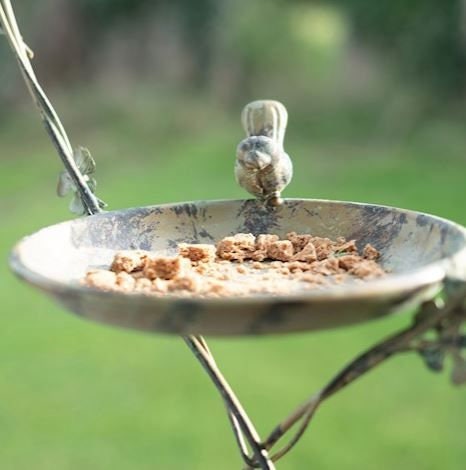 Heart and Dove Bird Feeder