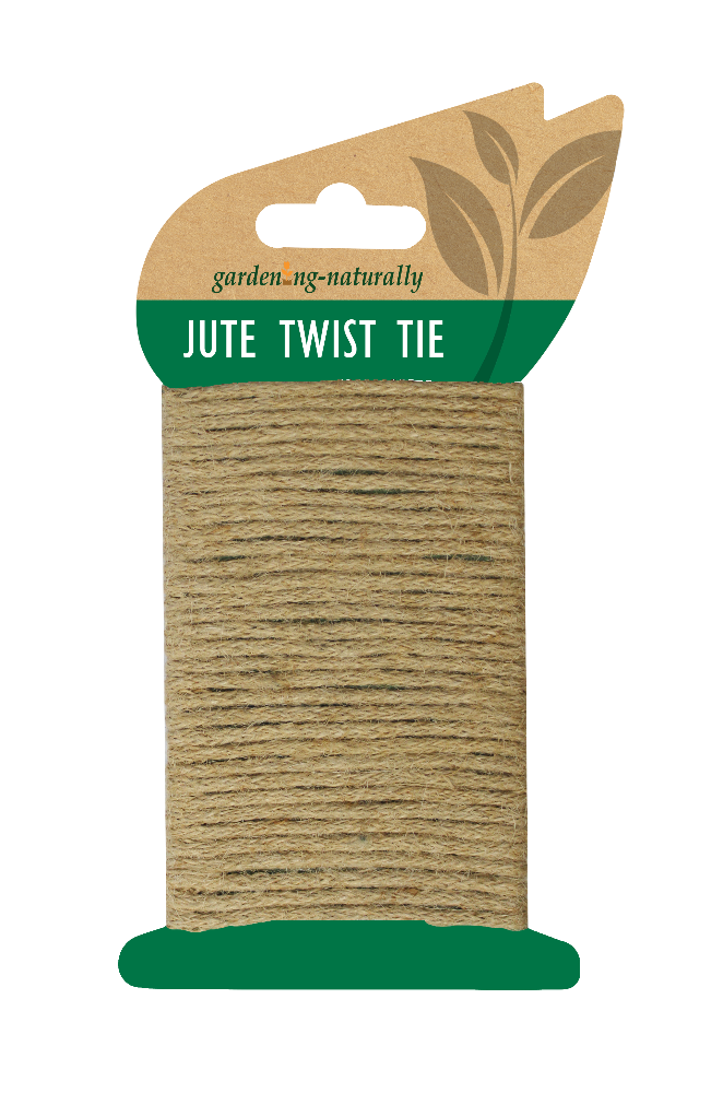 A spool of garden twine wrapped in natural packaging.