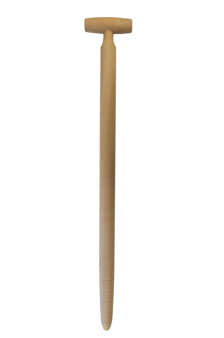 Long handled dibber on white background
