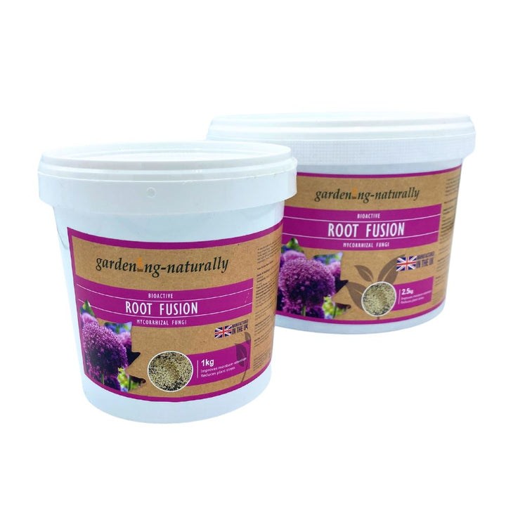 2 Tubs of Gardening Naturally root fusion for strong roots in plants