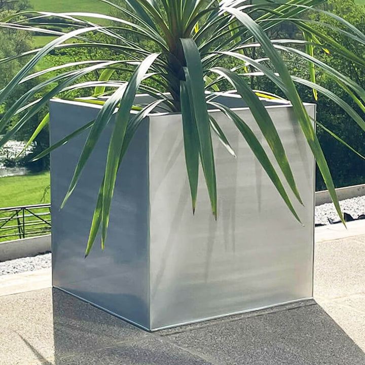 Silver Garden Planter large