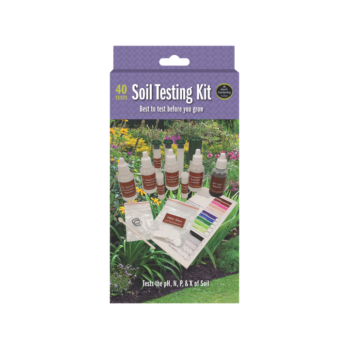 Soil Testing Kit, 40 Tests for pH, Nitrogen, Phosphorus & Potassium