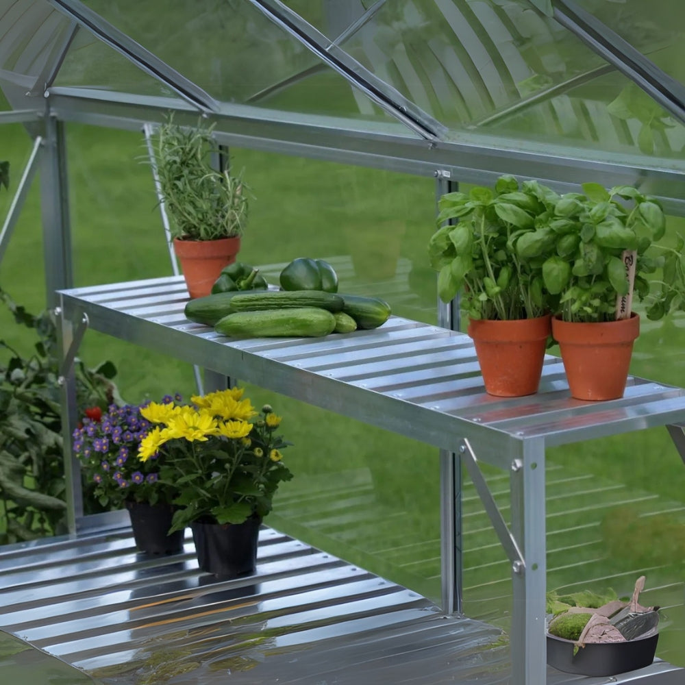 Aluminium Greenhouse Staging and Plant Shelving