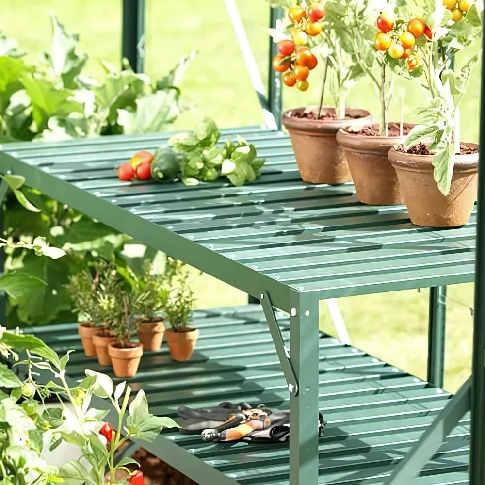 Aluminium Greenhouse Staging and Plant Shelving
